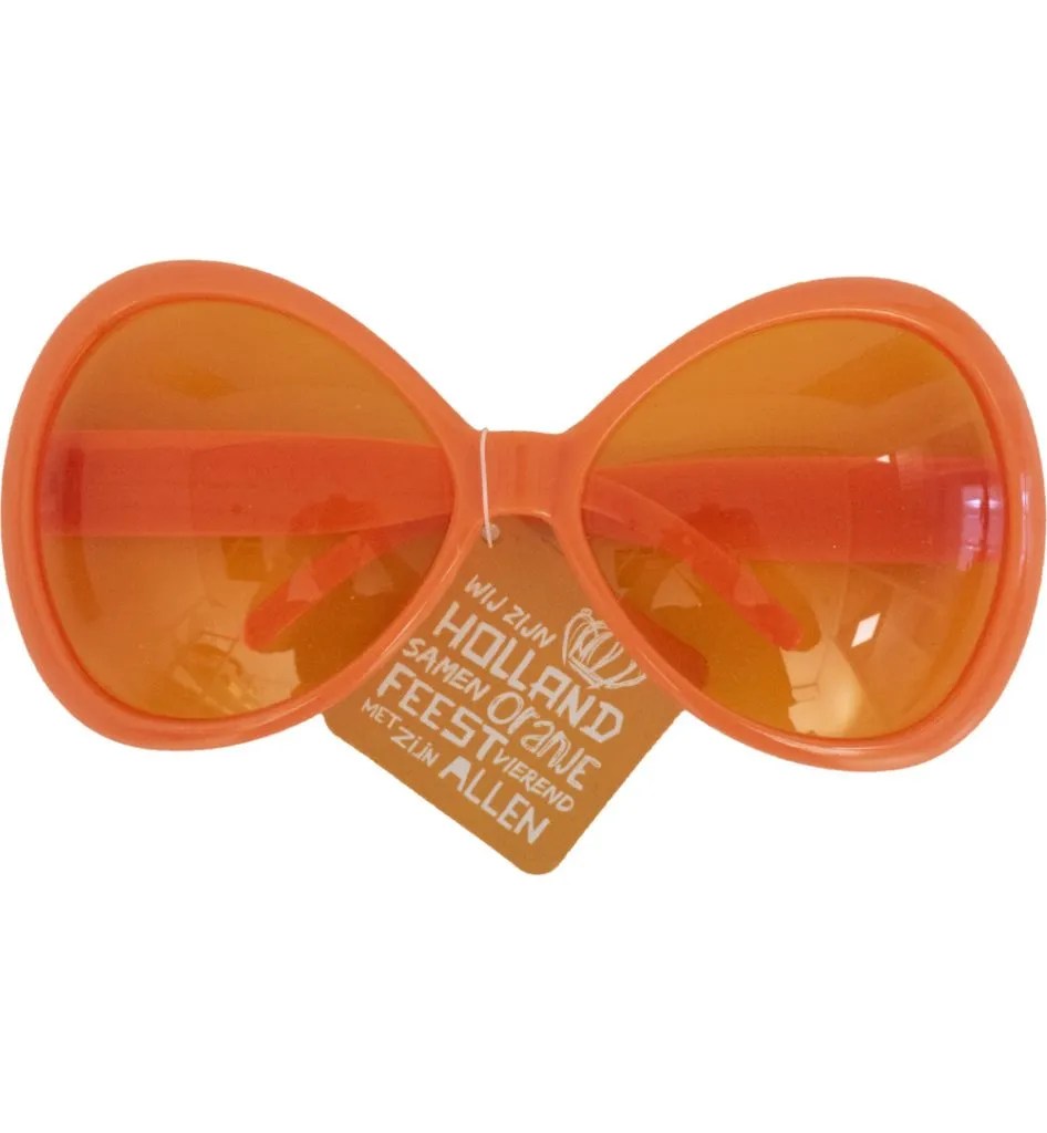 Hup Holland Hup Mega Partybril Oranje (1 stuk)
