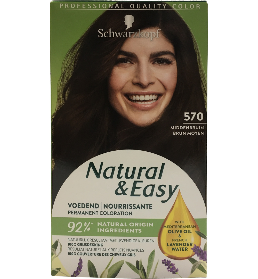 Schwarzkopf Natural & Easy 570 Sweetnut Med Brwn (1 set)