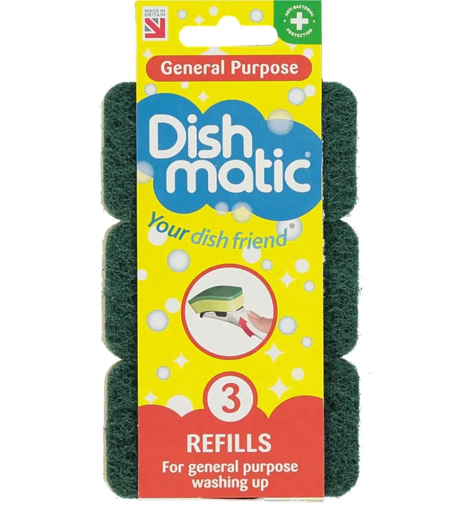 Dishmatic Navulsponsgrof (3 stuks)