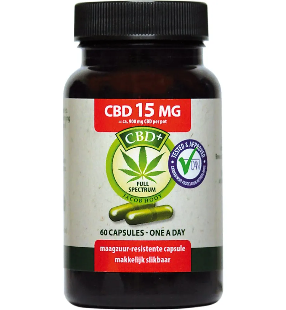 Jacob Hooy CBD 15Mg (60 stuks)