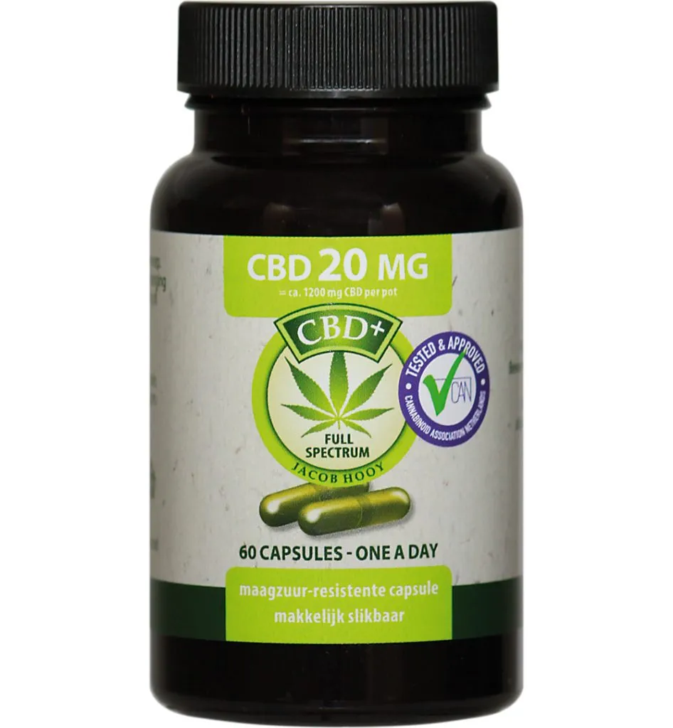 Jacob Hooy CBD 20Mg (60 stuks)