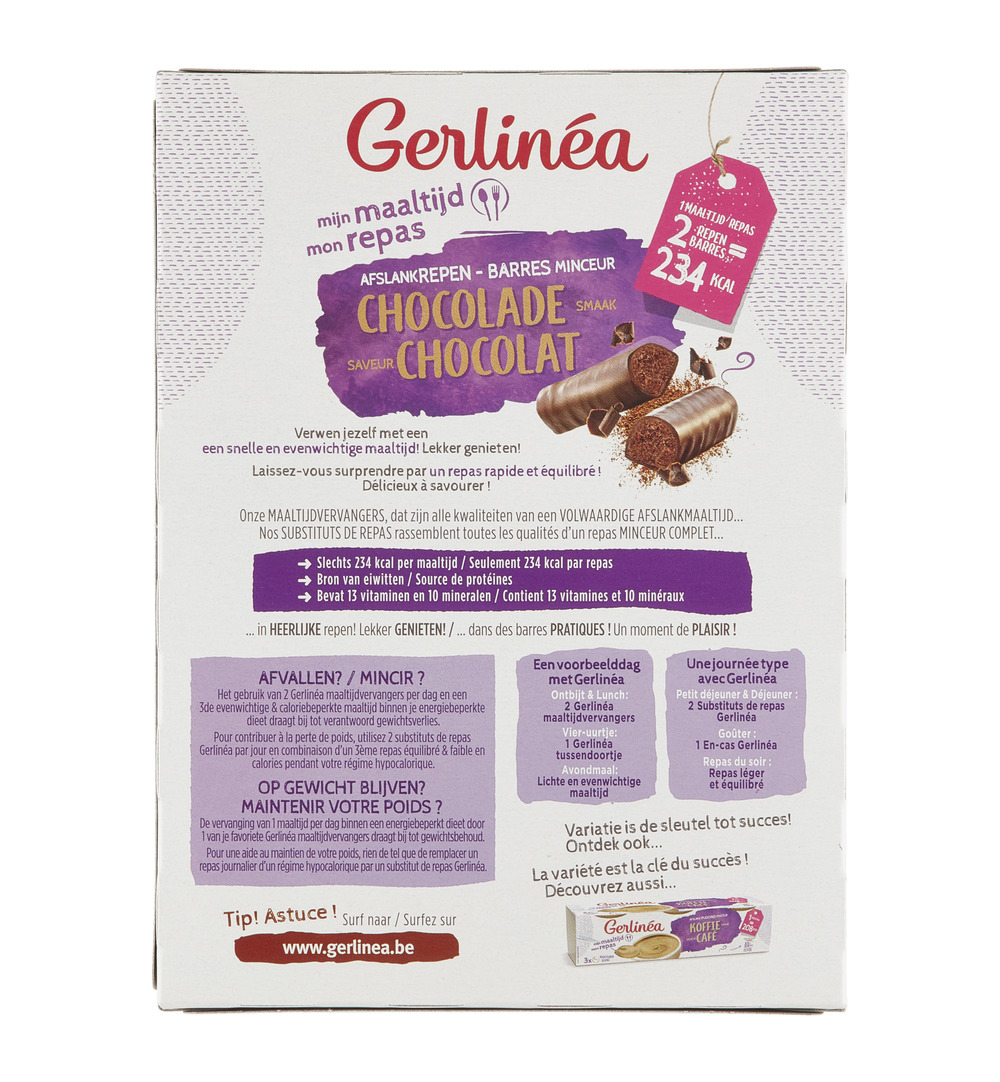 Gerlinéa Maaltijdrepen Chocolade (372 gr)