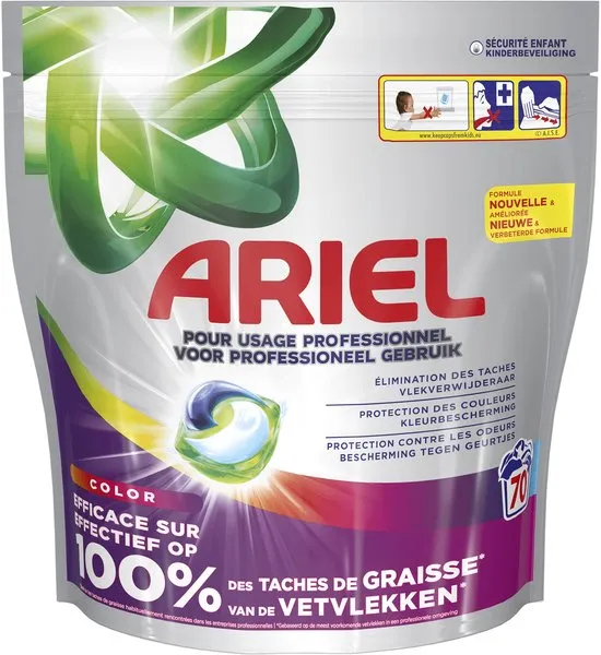 Ariel Professional All-In-1 Pods Wasmiddel Color (70 stuks)