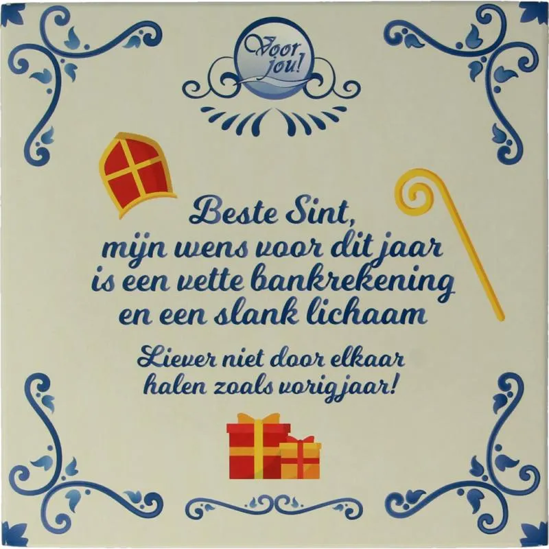 Voor Jou! Wensreep Delftsblauw Sint Mijn Wens (90 gr)