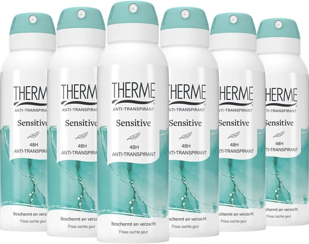 6x Therme Deospray Anti-transpirant Sensitive (125 ml)
