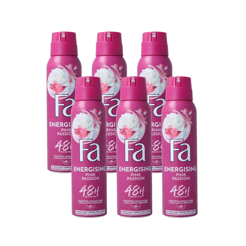 6x Fa Deodorant Spray Pink Passion (150 ml)