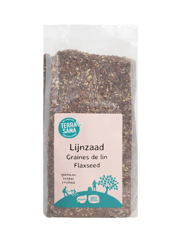 Terrasana Raw Lijnzaad Gebroken Bio (400 gr)