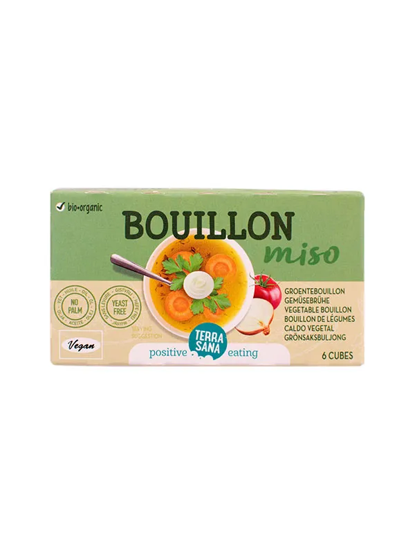 Terrasana Groente Bouillon Blokjes Gistvrij Bio (64 gr)