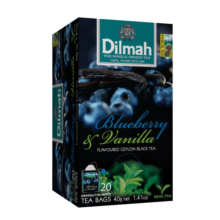 Dilmah Blueberry & Vanilla Fun Tea (20 zakjes)