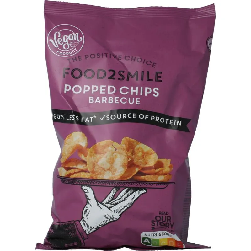 Food2Smile Popped Chips Barbecue (90 gr)