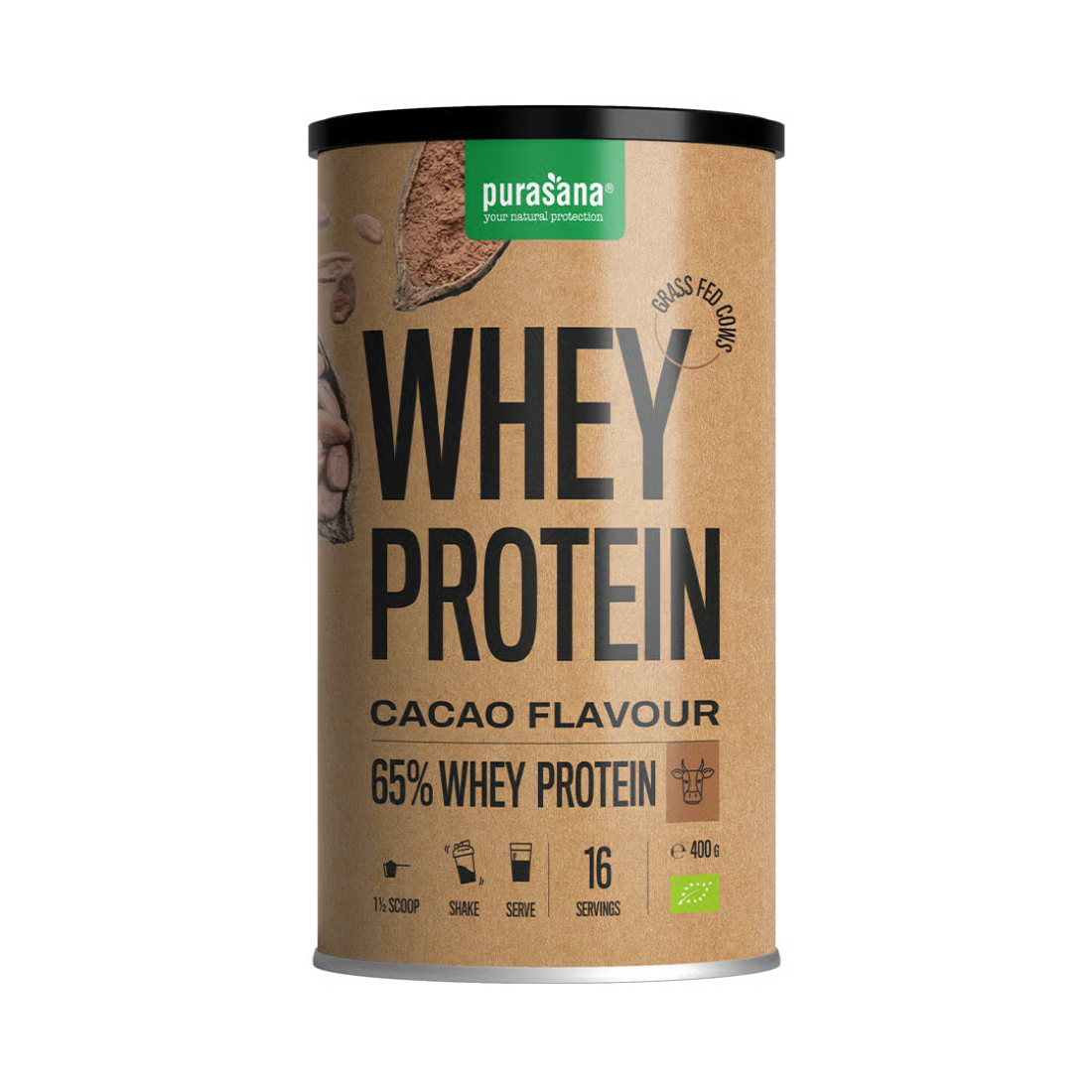 Purasana Whey Proteine Cacao Bio (400 gr)