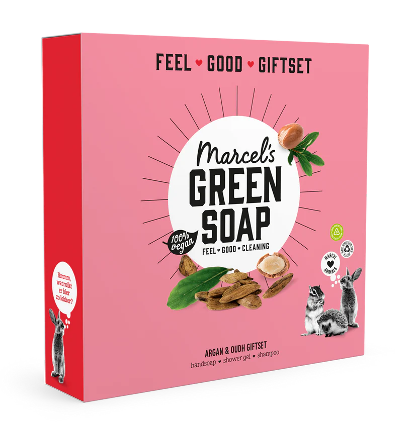 Marcel's Green Soap Giftbox argan & oudh (1 set)