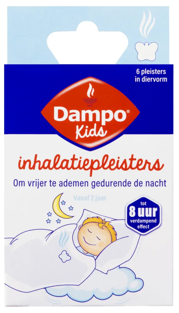 Dampo Kids inhalatiepleister diervormig (6 stuks)