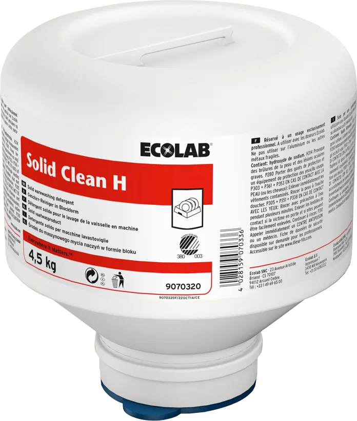 Ecolab Vaatwasmiddel Solid Clean H (4500 gr)