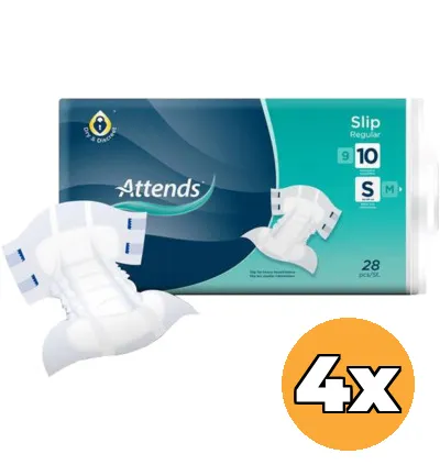 4x Attends Slip regular 10 maat S (21 stuks)