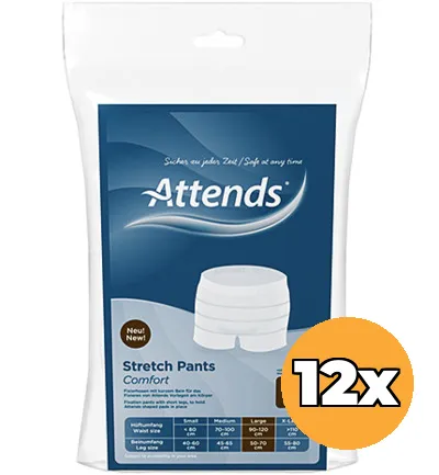 12x Attends Stretchpants Comfort Maat L (3 stuks)