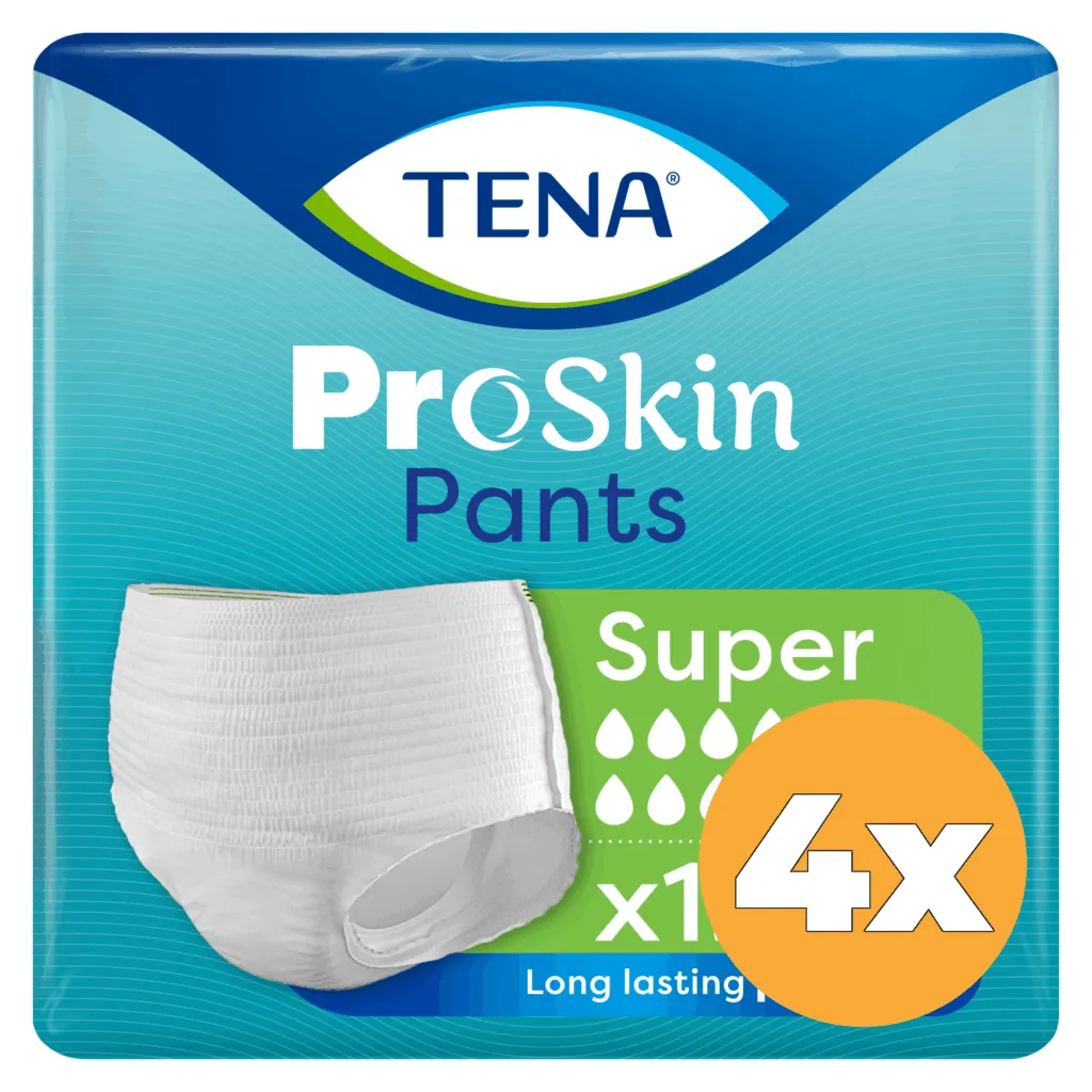 4x Tena Pants super proskin S (12 stuks)