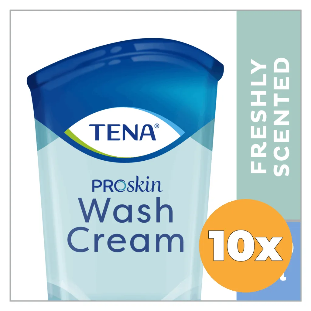 10X Tena Wash Cream (250 ml)