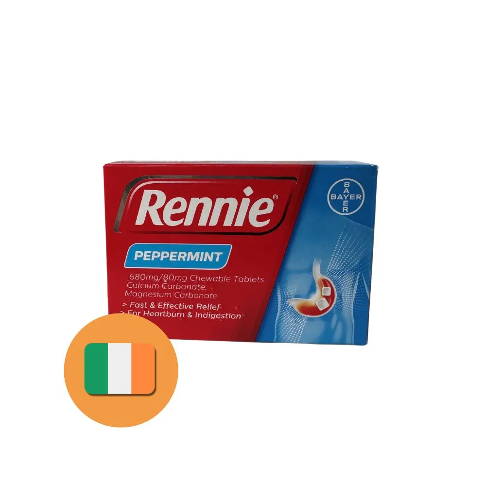 Rennie Rennie Pepermunt (48 kauwtabletten)