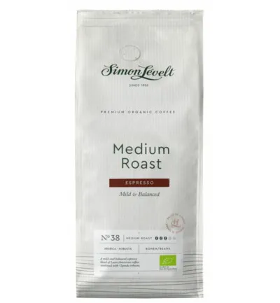 Simon Levelt Espresso Medium Roast Bonen Bio (1000 gr)