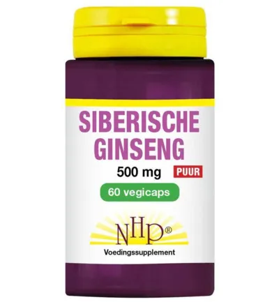 Nhp Siberische Ginseng 500 Mg Puur (60 vega capsules)
