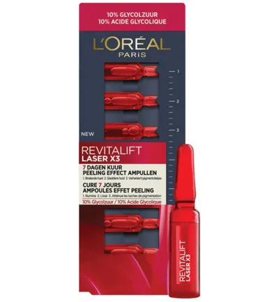 L'Oréal Revitalift Laser X3 Peeling Effect Ampullen (7 stuks)