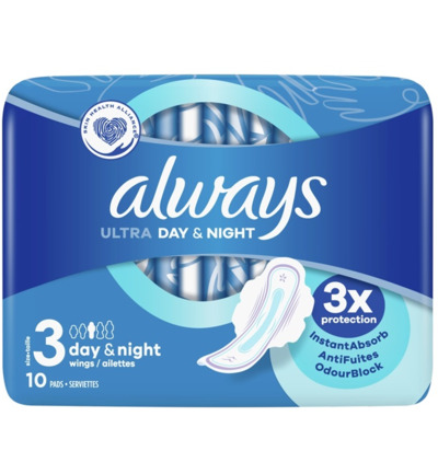 Always Maandverband ultra day & night (10 stuks)