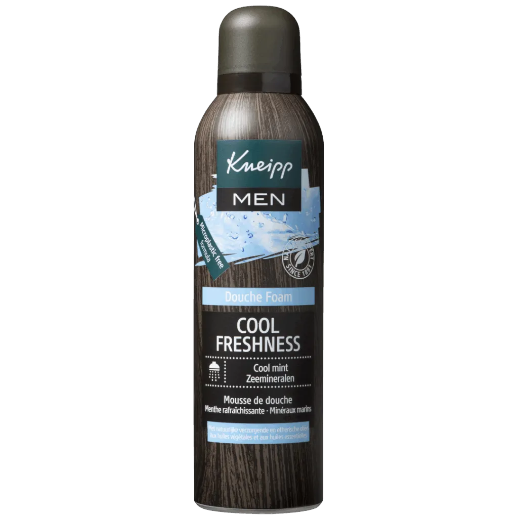 Kneipp Men douche foam cool freshness cool mint zeeminera (200 ml)