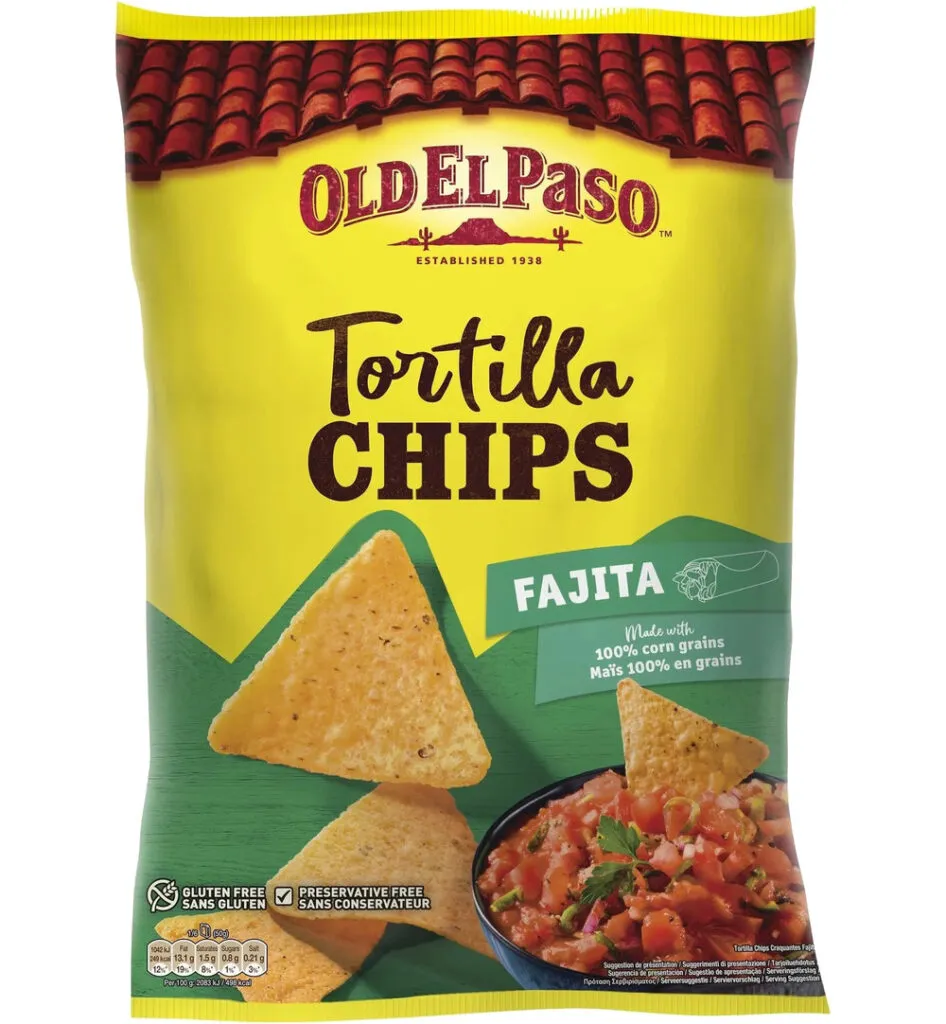 Old El Paso Tortilla chips fajita (185 gr)