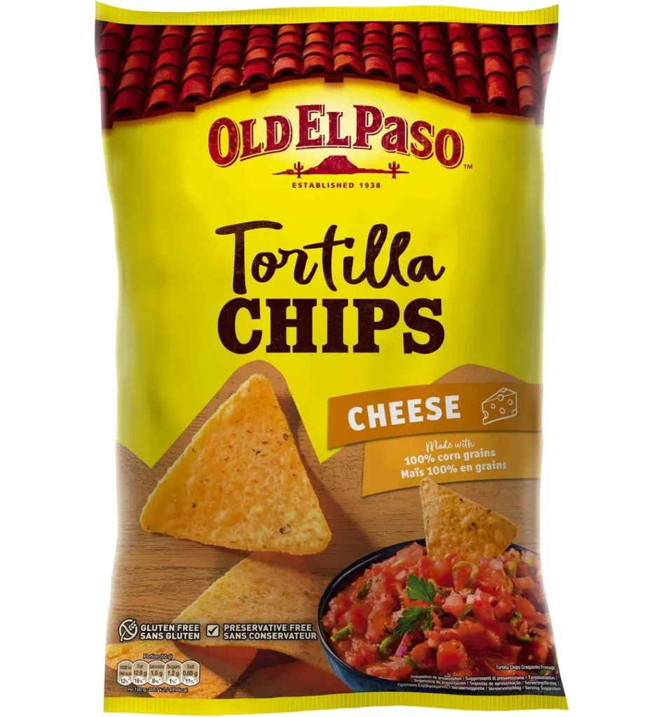 Old El Paso Tortilla chips cheese (185 gr)