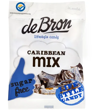 De Bron Caribbean mix suikervrij (90 gr)