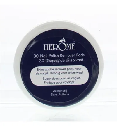 Herome Nagel caring remover pad (30 stuks)