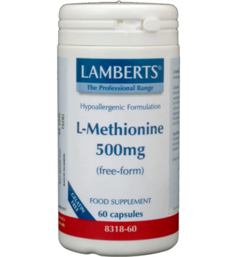 Lamberts L-Methionine 500mg (60 vega capsules)
