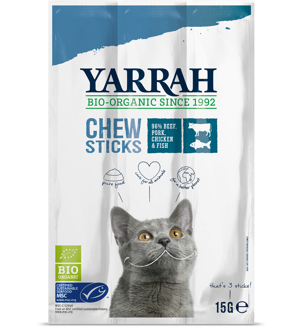 Yarrah Kat Kauwsticks Bio (15 gr)