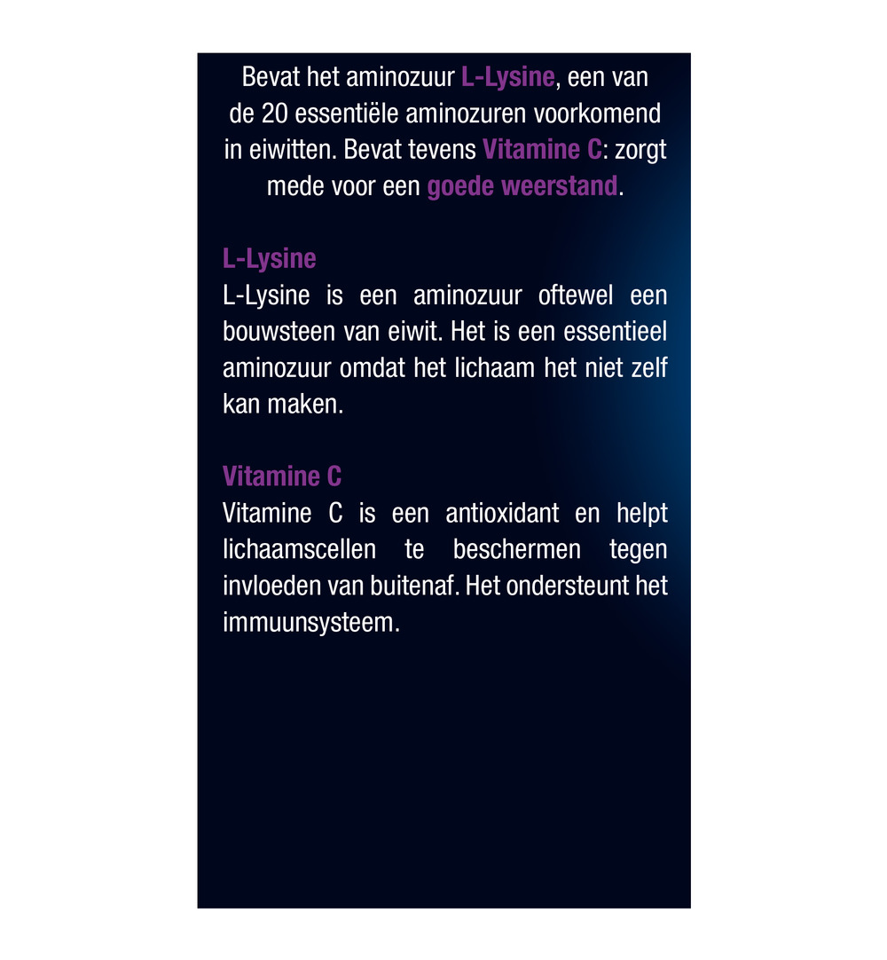 Lucovitaal L-Lysine 1000mg (60 tabletten) - image 5