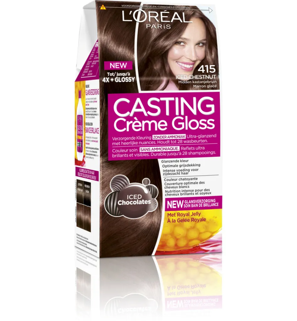 L'Oréal Casting Creme Gloss 415 Iced Chestnut (1 set)
