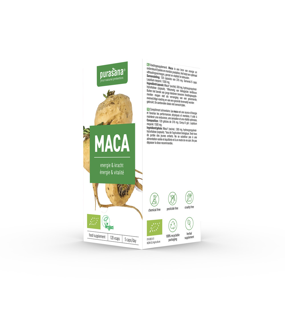 Purasana Maca Vegan Bio (120 vega capsules) - image 4