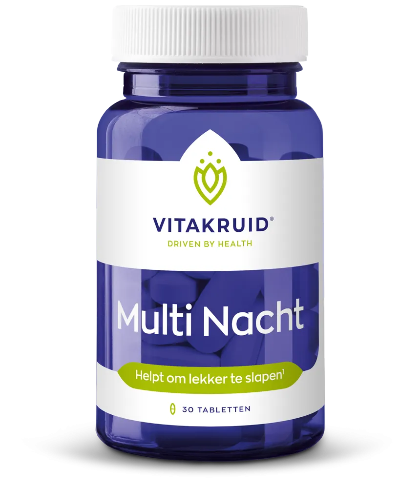 Vitakruid Multi Nacht Hd 100% Vegan (30 tabletten)