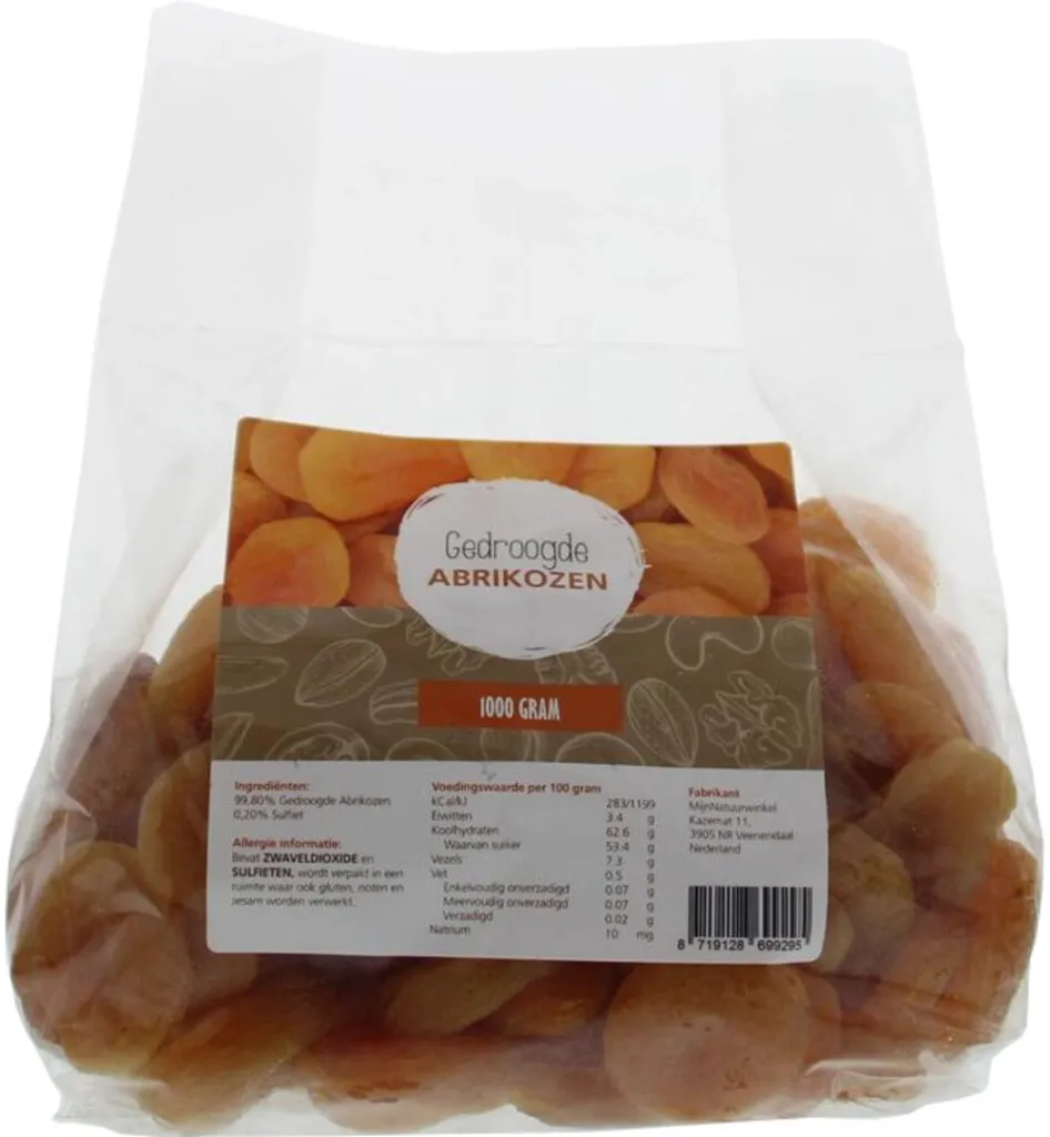 Mijnnatuurwinkel Abrikozen Zoet Oranje (1000 gr)