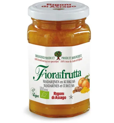 Fiordifrutta Mandarijn & kurkuma jam bio (260 gr)