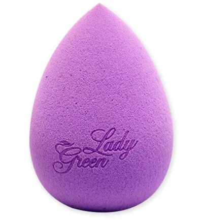 Ladygreen Make-up spons paars (1 stuk)