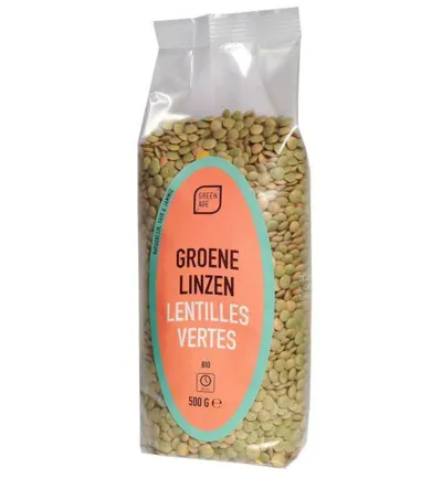 Greenagegroene Linzen Bio (500 gr)