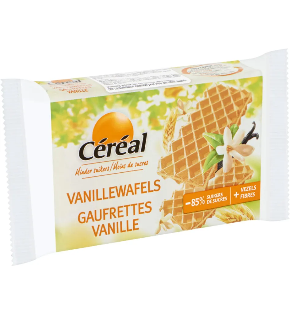 Céréal Vanillewafels suikervrij maltitol (90 gr)