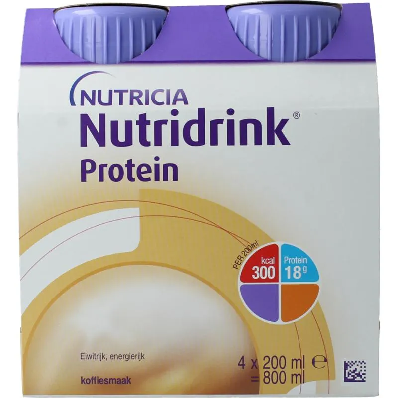 Nutridrink Proteine Koffiesmaak 200ml (4 stuks)