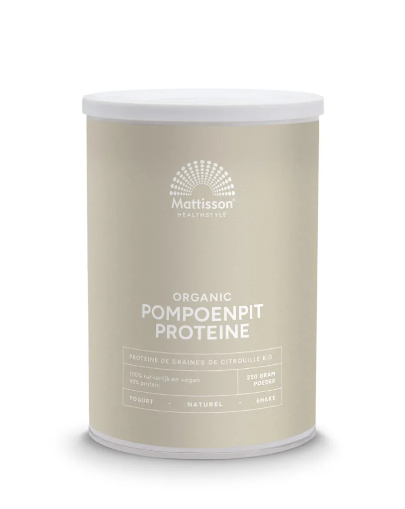Mattisson Vegan Pompoenpit Proteine 58% Bio (250 gr)