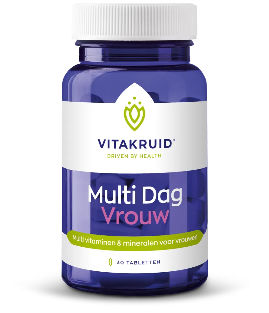 Vitakruid Multi Dag Vrouw 100% Vegan (30 tabletten)