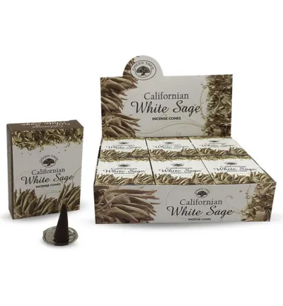 Green Tree Kegelwierook California White Sage (10 stuks)