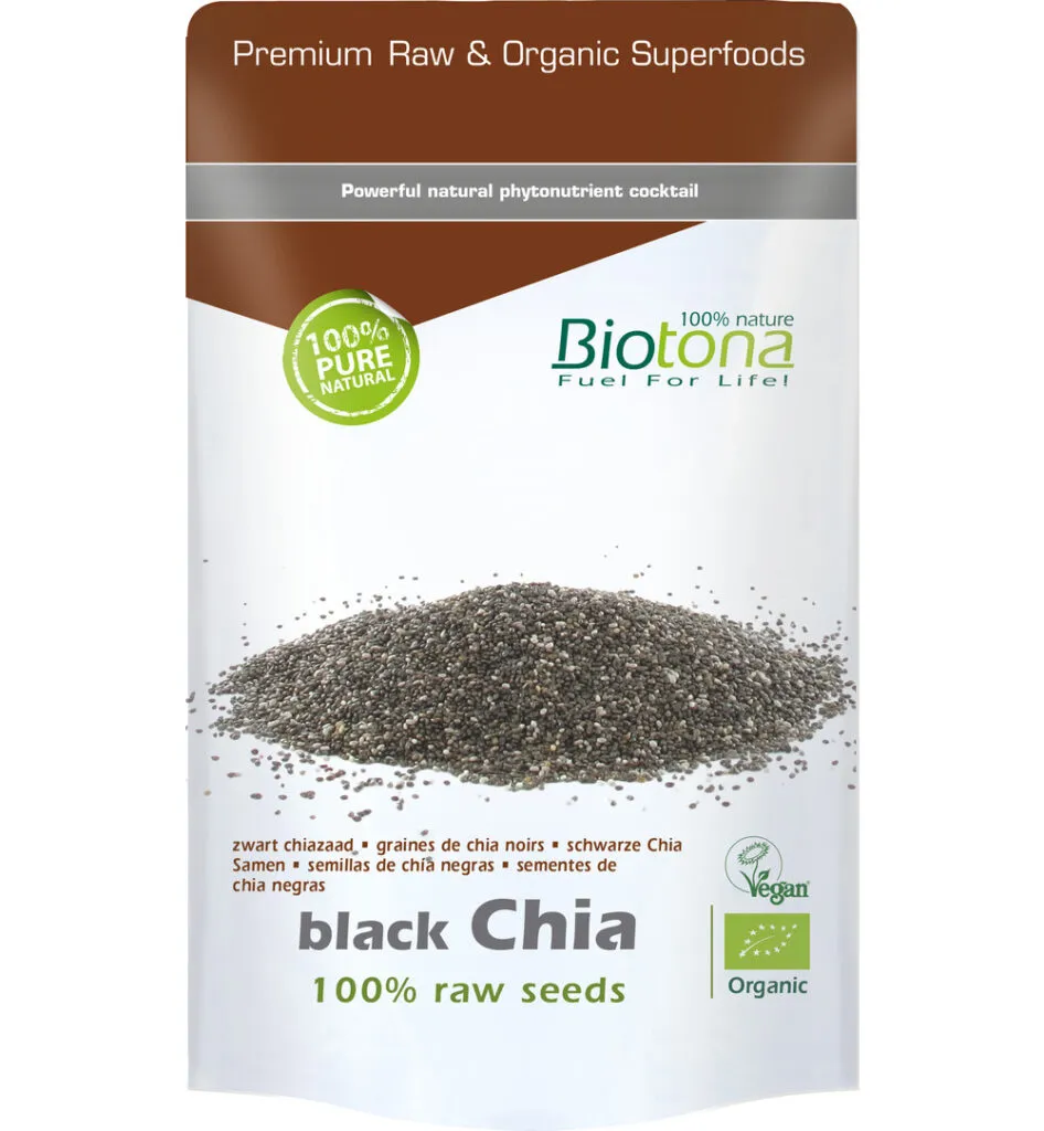 Biotona Black Chia Raw Seeds Bio (1000 gr)