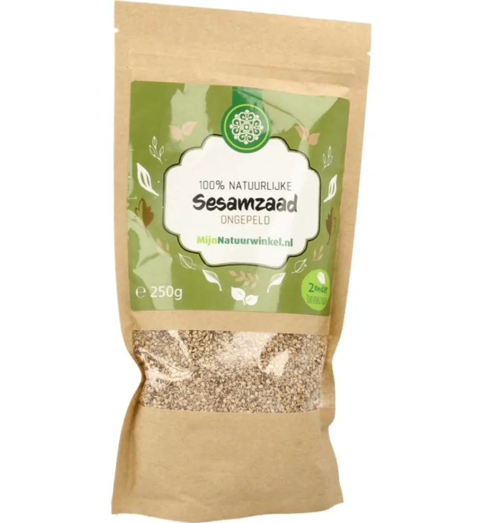 Mijnnatuurwinkel Sesamzaad Ongepeld (250 gr)