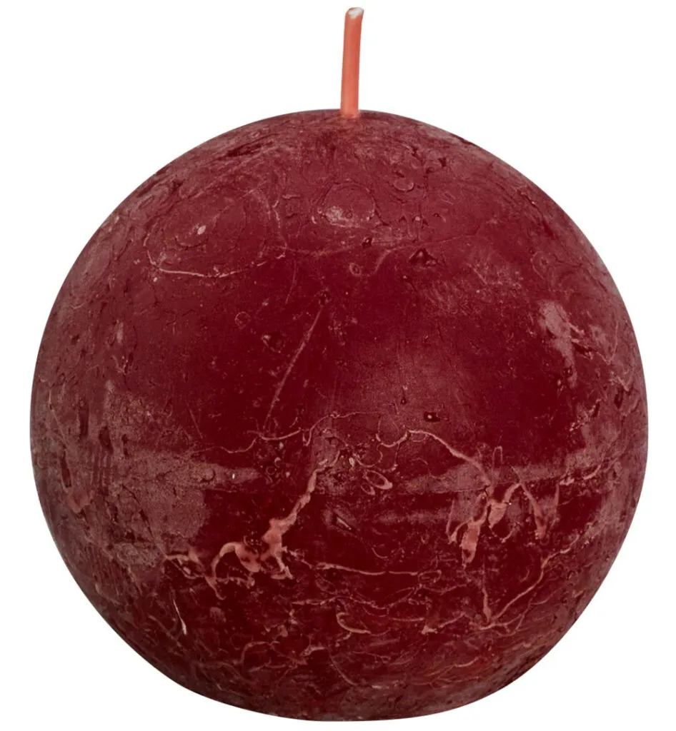 Bolsius Rustiek Bolkaars Shine 76 Velvet Red (1 stuk)